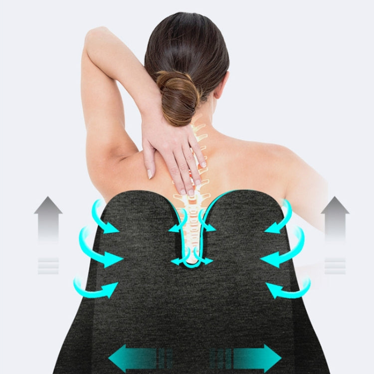 Car Seat Lumbar Support Cushion Memory Foam Office Lumbar Cushion, Size: Bandage(Light Gray & Dark Gray ) by buy2fix