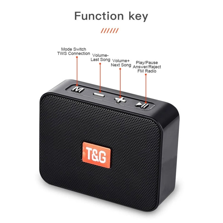 T&G TG166 Color Portable Wireless Bluetooth Small Speaker(Blue) - Mini Speaker by T&G | Online Shopping UK | buy2fix