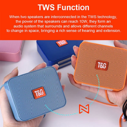 T&G TG166 Color Portable Wireless Bluetooth Small Speaker(Yellow) - Mini Speaker by T&G | Online Shopping UK | buy2fix