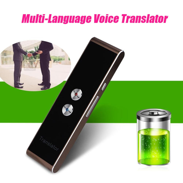 Portable Smart Voice Translator Upgrade Version for Learning Travel Business Meeting 3 in 1 voice Text Photo Language Translator(brown) - Consumer Electronics by buy2fix | Online Shopping UK | buy2fix