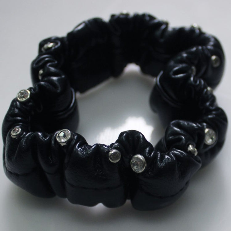 Crystal Car Interior Accessories Rear View Mirror Cover Leather Auto Rearview Mirror Cover Decoration by buy2fix