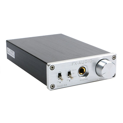 FX-AUDIO DAC-X6 Fever HiFi Fiber Coaxial USB Amp Digital Audio DAC Decoder 24BIT/192(Silver) - Consumer Electronics by FX-AUDIO | Online Shopping UK | buy2fix