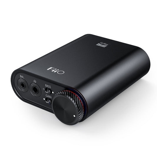 FiiO K3 Portable Headphone Amplifier DSD USB DAC for PC, Support COAXIAL / OPTICAL / 2.5 BALANCE(Black) by buy2fix