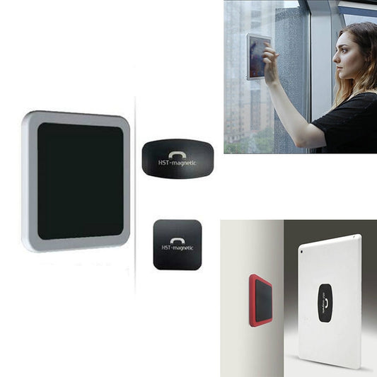 Wall-mounted iPad Magnetic Adsorption Universal Sticker Mobile Phone Wall Bracket(White B) by buy2fix