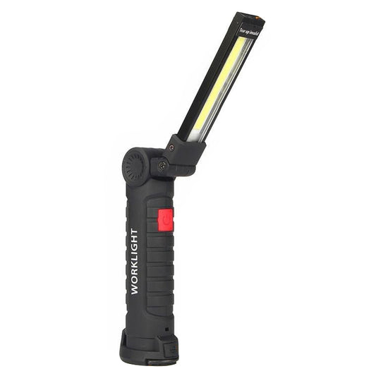 Handheld Movable Work Lights USB Charging Multi-functional and Folding Emergency COB LED Lights, Size:14.8 x 4.7cm(Black) by buy2fix