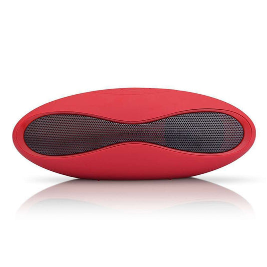 3D Stereo Mini Rugby Shape Bluetooth Speaker with TF Card Slot(Red) - Mini Speaker by buy2fix | Online Shopping UK | buy2fix