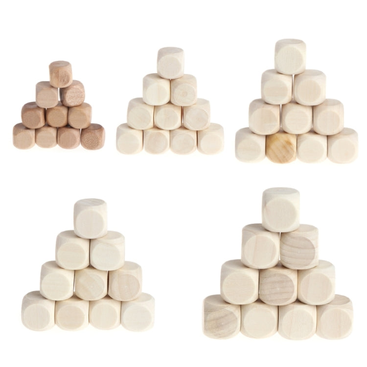 10 PCS 6 Sided Blank Wood Dice Party Family DIY Games Printing Engraving Kid Toys, Size:1.8cm - Toys & Hobbies by buy2fix | Online Shopping UK | buy2fix