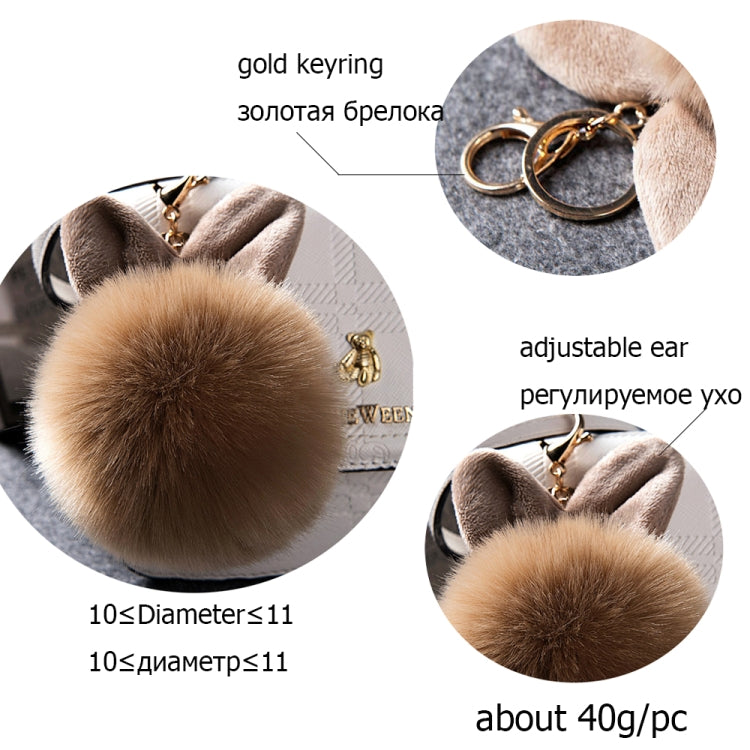 Fur Pom Keychains Fake Rabbit Fur Ball Keychain(green) by buy2fix