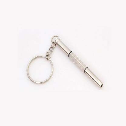 Multifunctional Keychain Repair Tool Screwdriver Portable Mini Multi Tool Key Ring(Silver) - Key Rings by buy2fix | Online Shopping UK | buy2fix