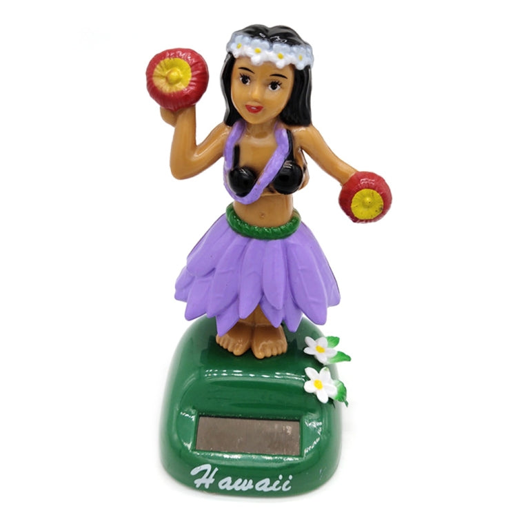 Solar Powered Dancing Hula Girl Swinging Bobble Toy Gift for Car Decoration - Ornaments by buy2fix | Online Shopping UK | buy2fix