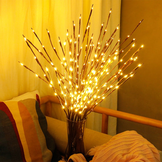 LED Willow Branch Lamp Floral Lights Holiday Home Christmas Party Garden Decoration Battery Operated Christmas Birthday Gifts(Multicolor) by buy2fix