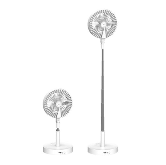 Home Fan Lamp Desktop Telescopic Floor Multi-function Rechargeable Fill Light Bracket by buy2fix