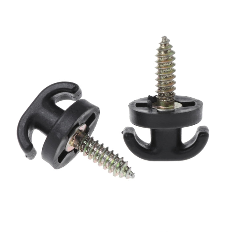 2 PCS Universal Car Trunk Original Hook Flat Type Vertical Luggage Net Hook Link by buy2fix