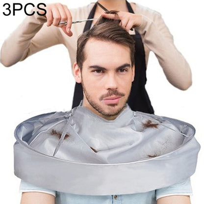 3PCS DIY Hair Cutting Cloak Umbrella Cape Salon Barber Creative Apron - Hair Trimmer by buy2fix | Online Shopping UK | buy2fix