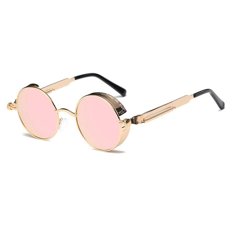 Metal Round Frame Steampunk Retro Sunglasses for Men Women(4) - Outdoor & Sports by buy2fix | Online Shopping UK | buy2fix