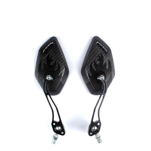 Mountain Bike Carbon Pattern Rearview Mirror Riding Equipment 3K Pattern Plane Mirror Reflector by buy2fix