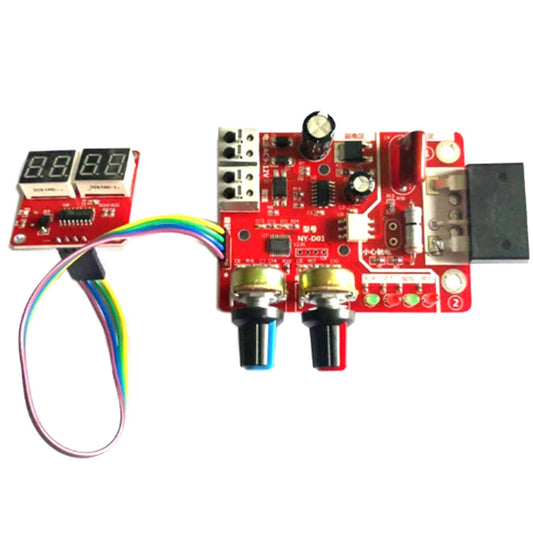 NY-D01 Spot Welding Machine Control Board Adjustment Time Current Digital Display Control Board, Model:100A by buy2fix