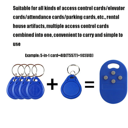 ID IC Composite Card UID/5200 Four-In-One Access Control Elevator Multi-Card Copy Induction Swipe Keychain - Security by buy2fix | Online Shopping UK | buy2fix