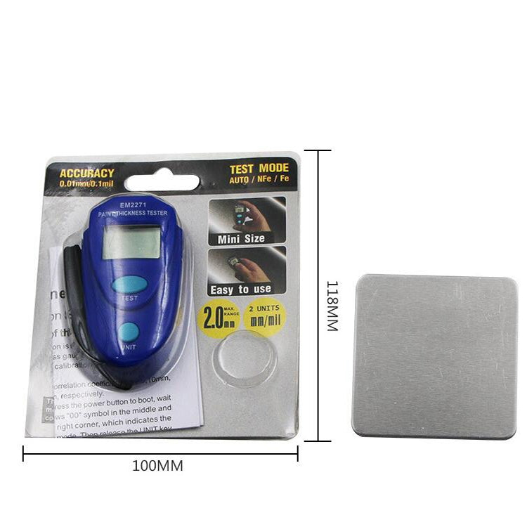 EM2271 Mini Digital Display Car Paint Coating Thickness Gauge Tester - Consumer Electronics by buy2fix | Online Shopping UK | buy2fix