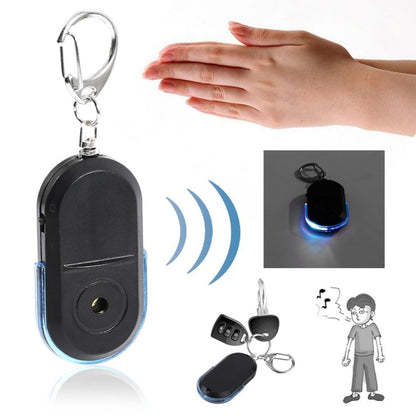 5 PCS Portable Anti-Lost Alarm Key Finder Wireless Whistle Sound LED Light Locator Finder(Blue) - Security by buy2fix | Online Shopping UK | buy2fix