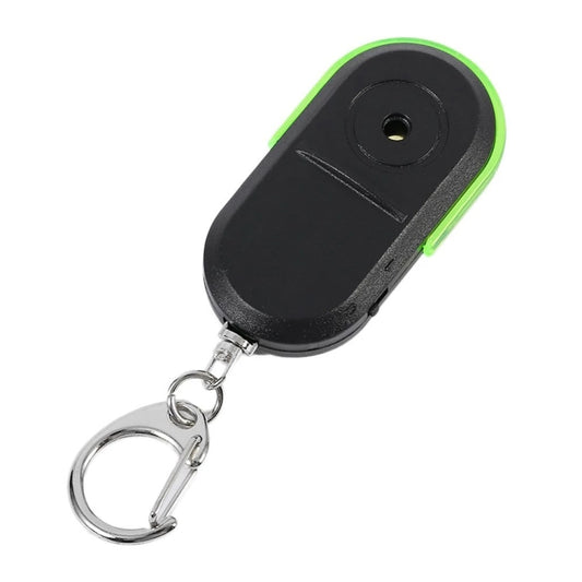 5 PCS Portable Anti-Lost Alarm Key Finder Wireless Whistle Sound LED Light Locator Finder(Green) by buy2fix