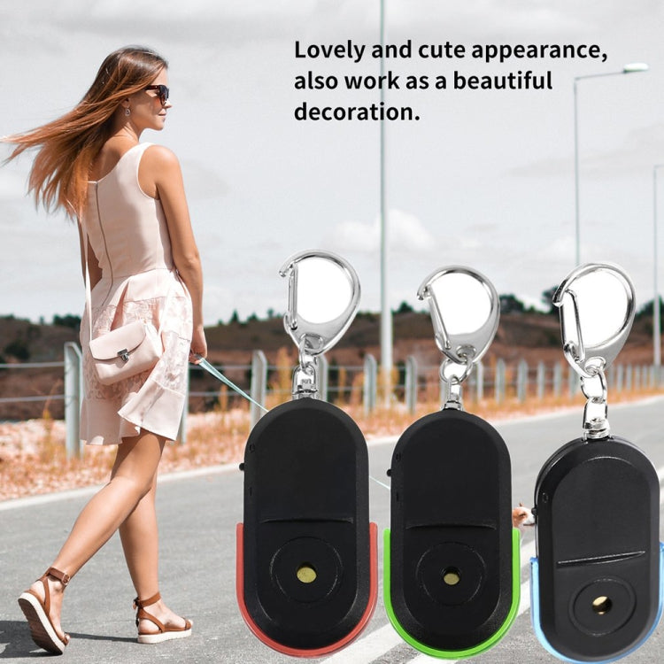 5 PCS Portable Anti-Lost Alarm Key Finder Wireless Whistle Sound LED Light Locator Finder(Red) - Security by buy2fix | Online Shopping UK | buy2fix