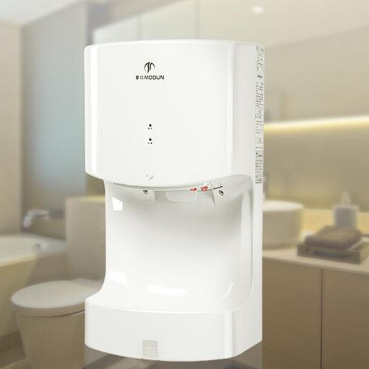 MODUN High Speed Fully Automatic Induction Intelligence Hand Dryer Hot and Cold Hand Dryer for Toilet, size:250*165*470MM(white) by MODUN
