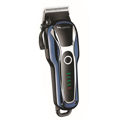 Surker SK-803 High-power LCD Hair Clipper Plug-in Dual-use Electric Clippers(Blue) - Hair Trimmer by buy2fix | Online Shopping UK | buy2fix