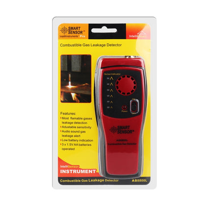 AS8800L Combustible Gas Detector Gas Leak Detection Alarm Household Natural Gas Leak Detector - Consumer Electronics by buy2fix | Online Shopping UK | buy2fix