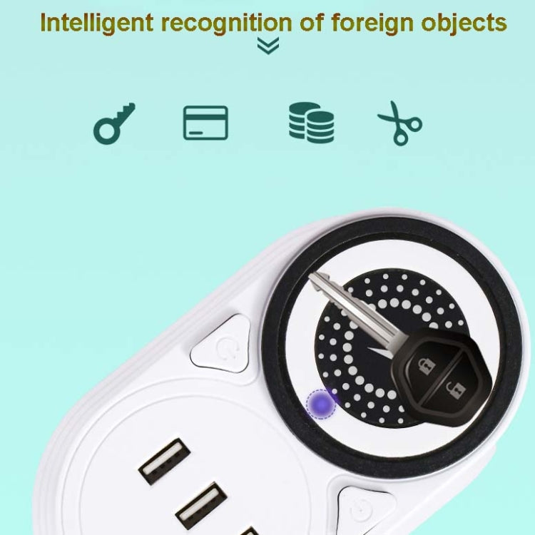 Mobile Phone Wireless Charging Socket Creative Smart USB Power Strip Multi-Function Desktop Vertical Power Strip, CN Plug, Specification: 0.8 Meters, Style:3 Layer(White) - Consumer Electronics by buy2fix | Online Shopping UK | buy2fix