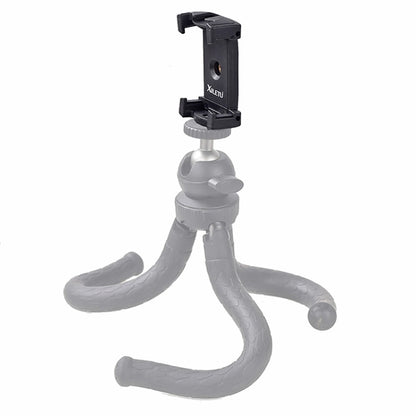 Xiletu Xj-12 Live Broadcast Bracket Fixing Clip Tripod Mount Phone Clamp with 1/4 inch Screw Holes & Cold Shoe Base - Camera Accessories by Xiletu | Online Shopping UK | buy2fix