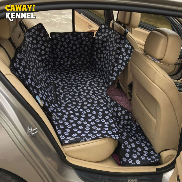 Waterproof Rear Back Pet Dog Car Seat Cover Mats Hammock Protector With Safety Belt, Size:130x150x38cm(Black) - Seat Accessories by buy2fix | Online Shopping UK | buy2fix