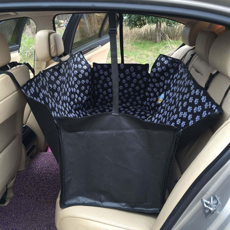 Waterproof Rear Back Pet Dog Car Seat Cover Mats Hammock Protector With Safety Belt, Size:130x150x38cm(Black) - Seat Accessories by buy2fix | Online Shopping UK | buy2fix