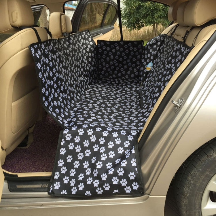 Waterproof Rear Back Pet Dog Car Seat Cover Mats Hammock Protector With Safety Belt, Size:130x150x38cm(Black) - Seat Accessories by buy2fix | Online Shopping UK | buy2fix