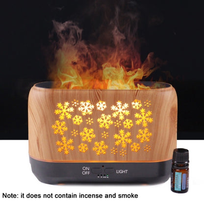 Desktop 3D Simulation Flame Incense Smoked Machine Humidifier, Colour:Light Wood Grain(EU Plug) - Home & Garden by buy2fix | Online Shopping UK | buy2fix