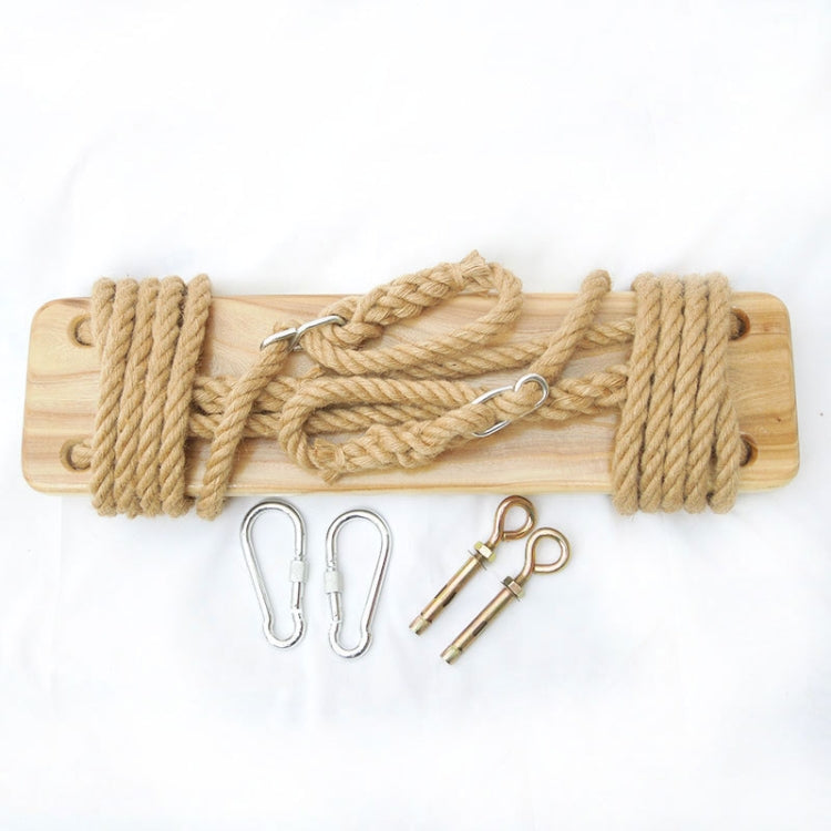 Outdoor Swing Indoor Balcony Children Adult Solid Wood Swing, Style:Climbing Rope(50x13 cm) - Toy Sports by buy2fix | Online Shopping UK | buy2fix