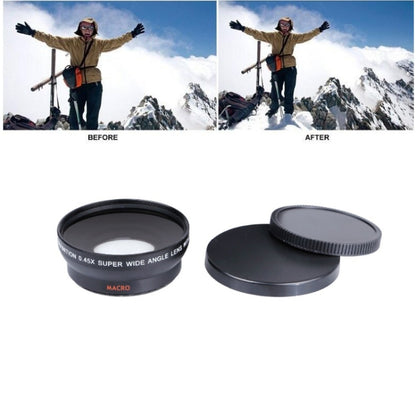 52mm 2 In 1 0.45x Wide-Angle + Macro Camera Lens - Camera Accessories by buy2fix | Online Shopping UK | buy2fix