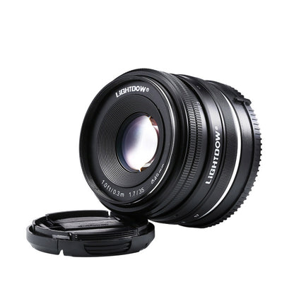 LIGHTDOW 35mm F1.7 E-Mount Manual Fixed Focus Lens for Sony - Camera Accessories by LIGHTDOW | Online Shopping UK | buy2fix