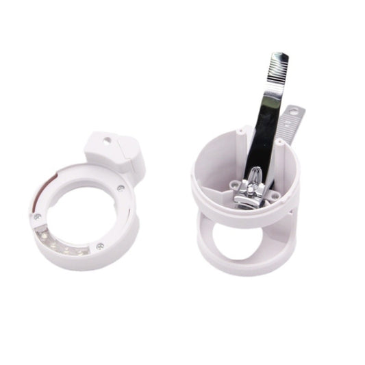 Detachable With LED Light HD 3.5 Times Old Man Nail Clippers Magnifying Glass by buy2fix