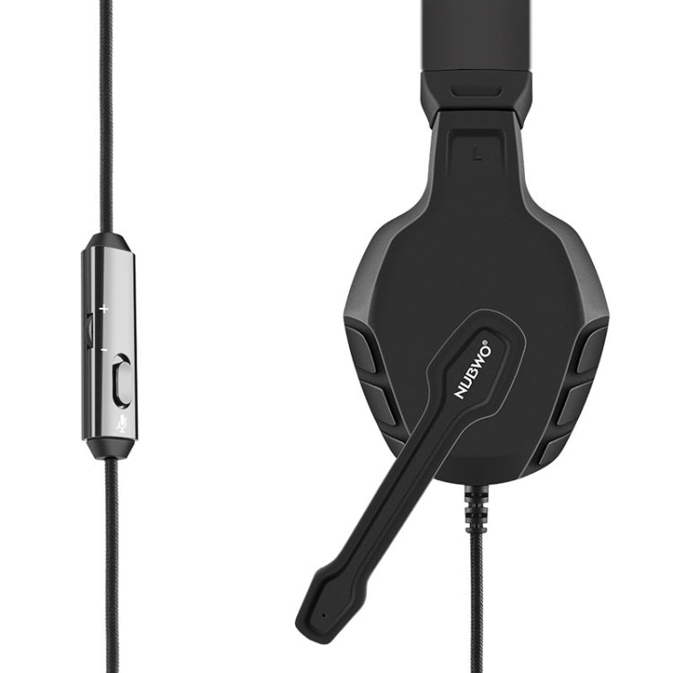 NUBWO U3 Computer Head-Mounted Gaming Subwoofer Headphone, Cable Length:1.6m(Black) - Multimedia Headset by NUBWO | Online Shopping UK | buy2fix