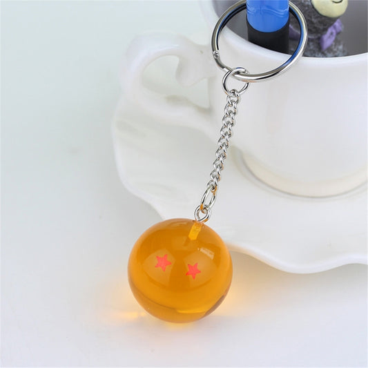 2 PCS Anime 7 Stars Balls 2.7cm PVC Figures Toys Keychain(2 star) - Key Rings by buy2fix | Online Shopping UK | buy2fix