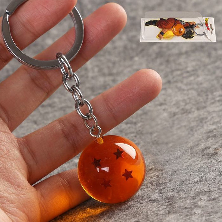 2 PCS Anime 7 Stars Balls 2.7cm PVC Figures Toys Keychain(4 star) - Key Rings by buy2fix | Online Shopping UK | buy2fix