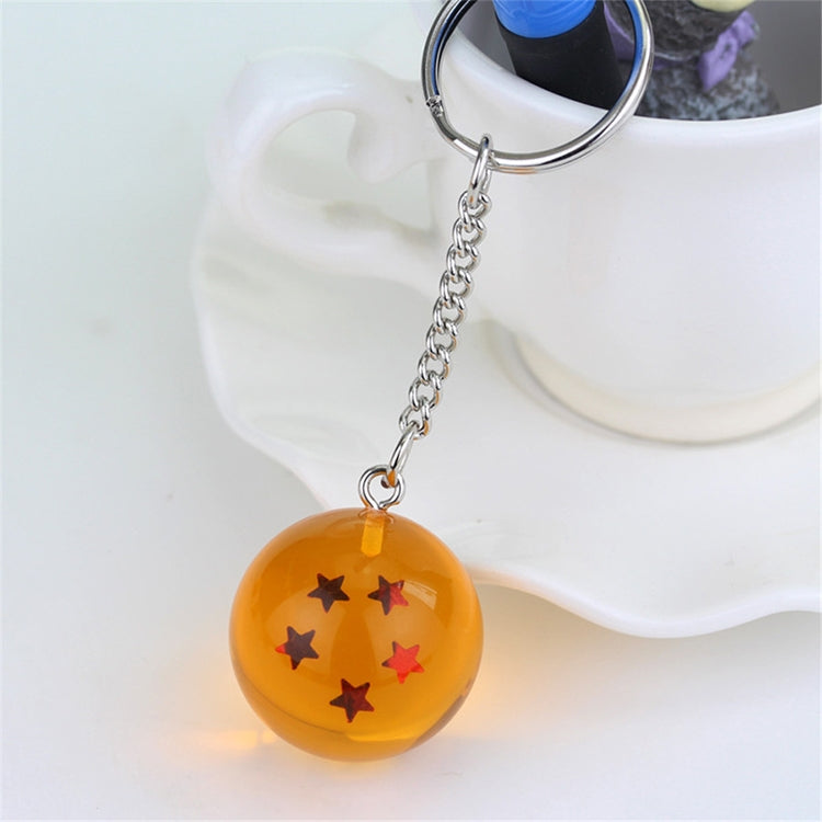 2 PCS Anime 7 Stars Balls 2.7cm PVC Figures Toys Keychain(5 star) - Key Rings by buy2fix | Online Shopping UK | buy2fix