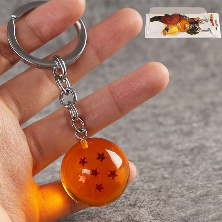 2 PCS Anime 7 Stars Balls 2.7cm PVC Figures Toys Keychain(6 star) - Key Rings by buy2fix | Online Shopping UK | buy2fix