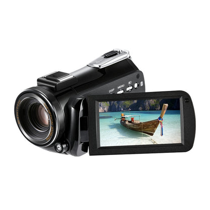 ORDRO AC5 4K HD Night Vision WiFi 12X Optical Zoom Digital Video DV Camera Camcorder, Style:Standard(Black) - Consumer Electronics by ORDRO | Online Shopping UK | buy2fix