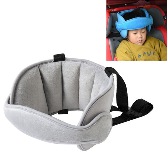 Child Car Seat Head Support Comfortable Safe Sleep Solution Pillows Neck Travel Stroller Soft Cushion(Grey) - Seat Belts & Padding by buy2fix | Online Shopping UK | buy2fix