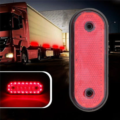 5 PCS MK-095 24V 20 LEDs Universal Truck Side Lights Truck Trailer Tail Lights(Red) - Warning Lights by buy2fix | Online Shopping UK | buy2fix