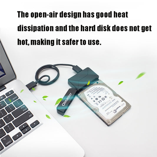 Olmaster External Notebook Hard Drive Adapter Cable Easy Drive Cable USB3.0 to SATA Converter, Style:Hard Disk Dedicated, Size:3.5 Inch (US Plug) by Olmaster