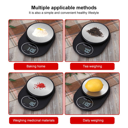 Home Kitchen Electronic Scale High Precision Stainless Steel Jewelry Scale, Style:No Edging, Specification:3kg/0.1g by buy2fix