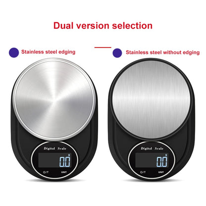 Home Kitchen Electronic Scale High Precision Stainless Steel Jewelry Scale, Style:No Edging, Specification:3kg/0.1g by buy2fix
